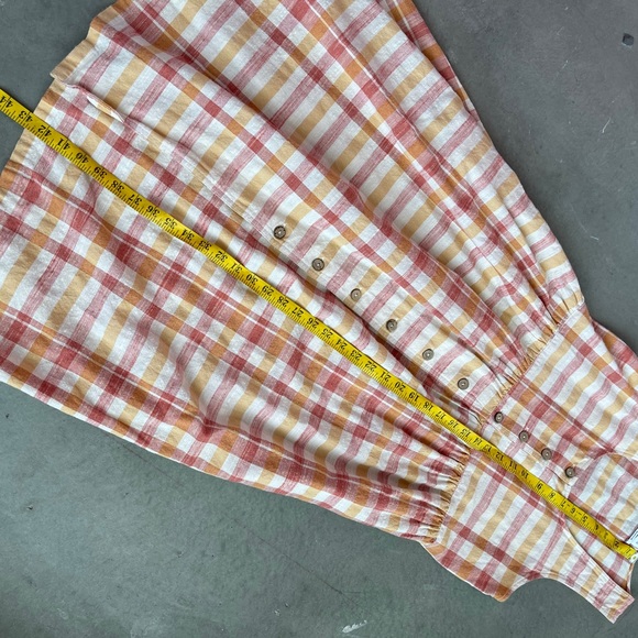 URBAN OUTFITTERS Liz Plaid Button Front Midi Dress - Picture 7 of 10